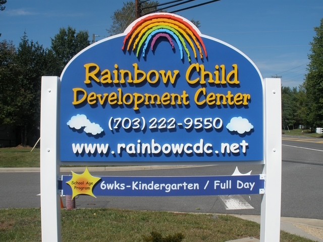 Rainbow Child Development Center sign